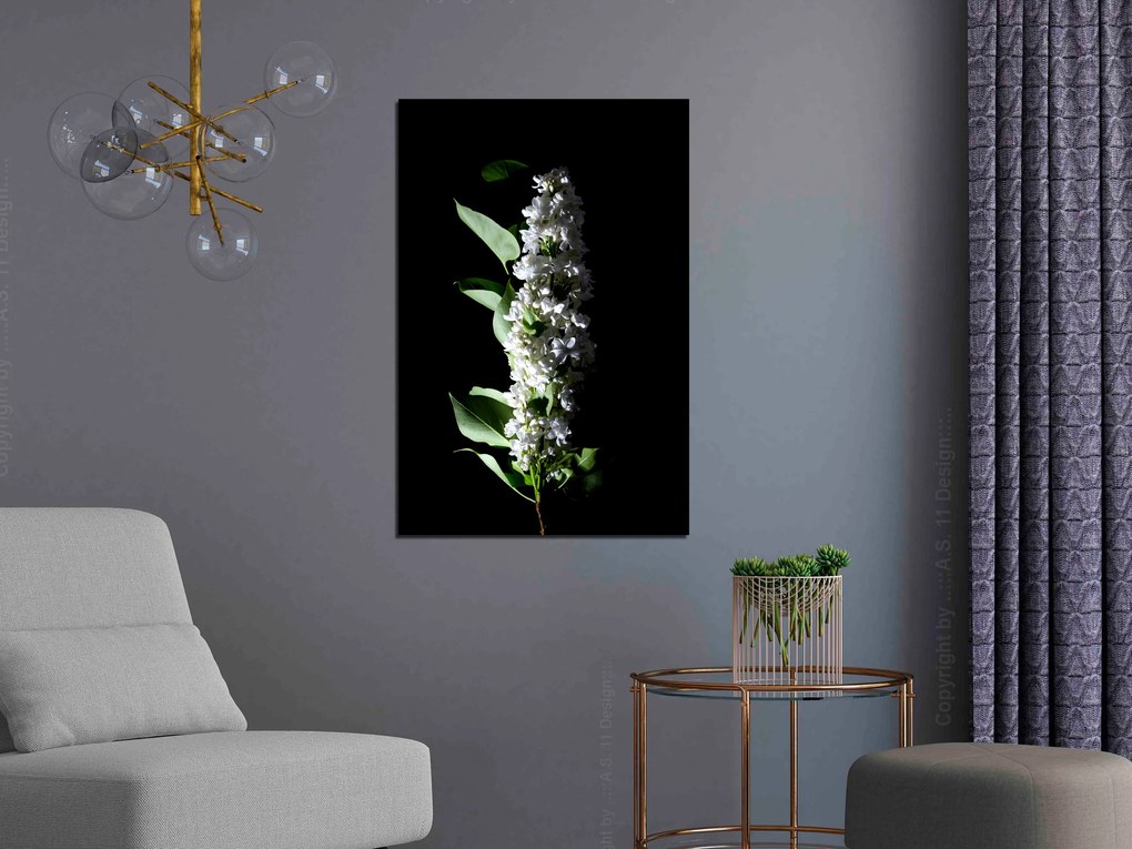 Artgeist Obraz - White Lilacs (1 Part) Vertical Veľkosť: 20x30, Verzia: Premium Print