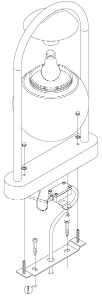 Eglo 98732 - Vonkajšia lampa VECCHIA 1xE27/28W/230V IP44