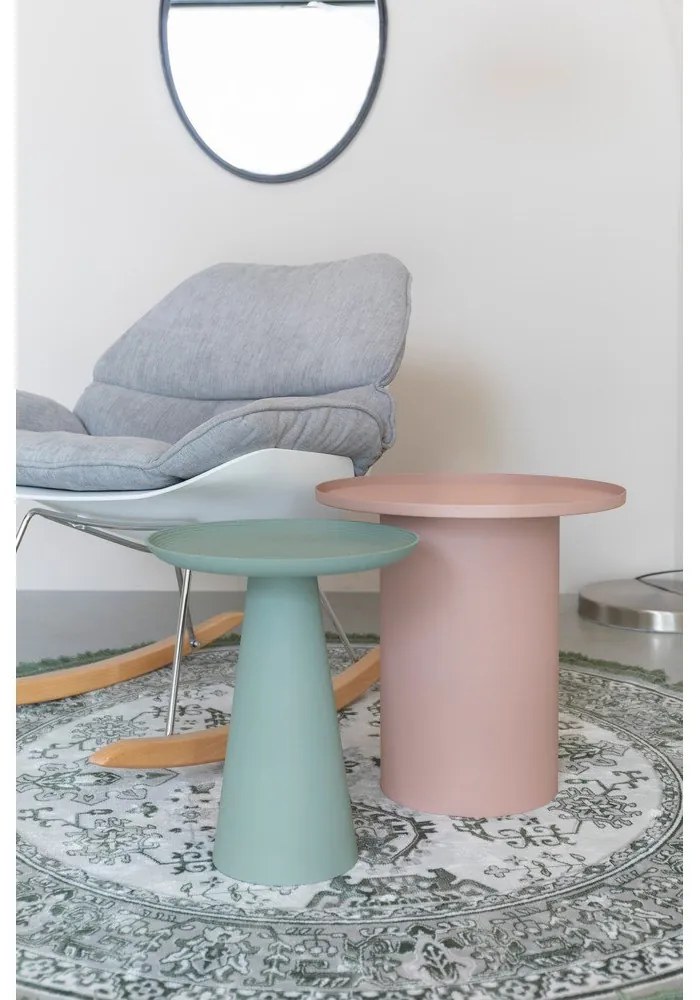 Kovový okrúhly odkladací stolík ø 39,5 cm Ringar – White Label