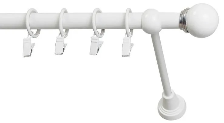 Garniža I stylus fi 19 biela 200 cm guľa saturn