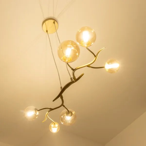 Brilagi - LED Luster na lanku MISTEL 6xG9/3W/230V zlatá