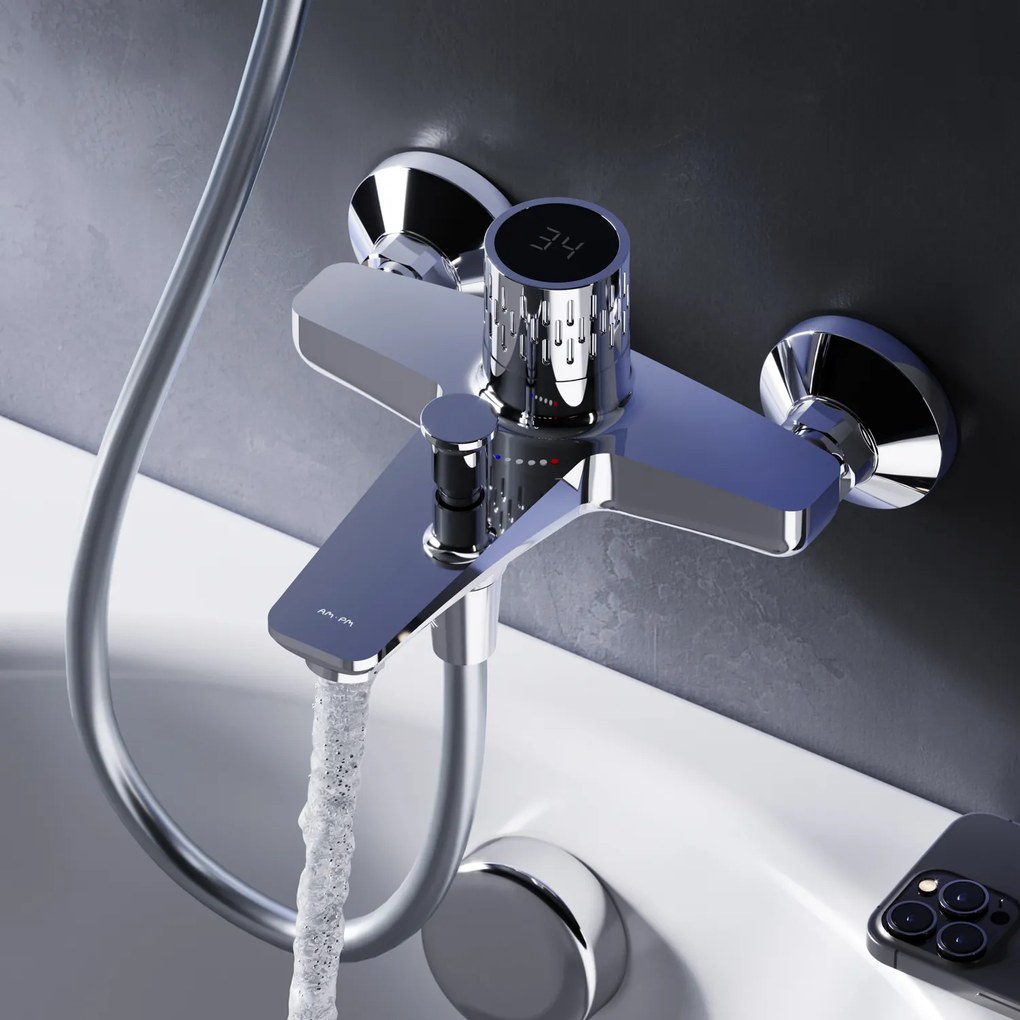 Vaňová a sprchová batéria AM.PM Gem FGA10400 chróm