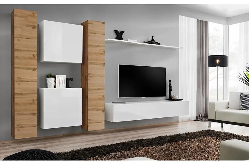 Obývacia stena Switch VI Wotan/Biely