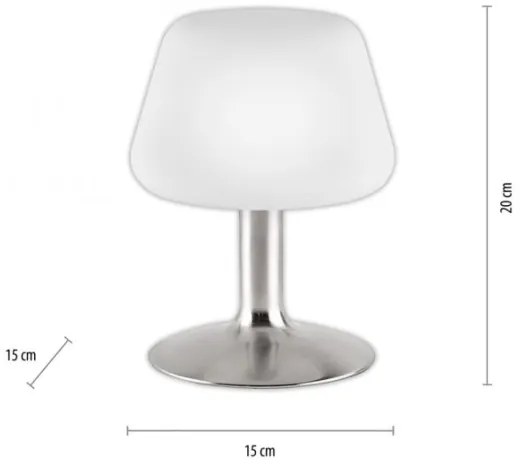 Paul Neuhaus 4078-55 -LED Stmievateľná stolná lampa TILL 1xG9/3W/230V matný chróm