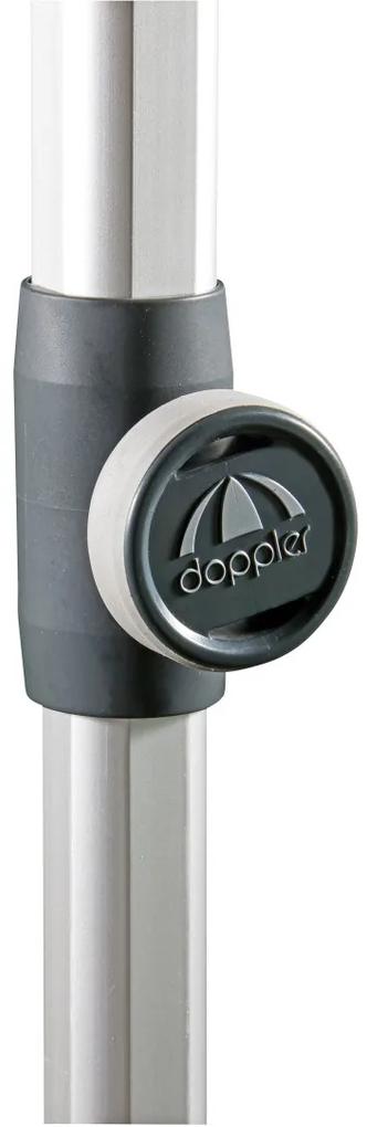Doppler EXPERT 280 cm - slnečník s automatickým naklápaním kľukou antracitový (kód farby: 840), 100 % polyester