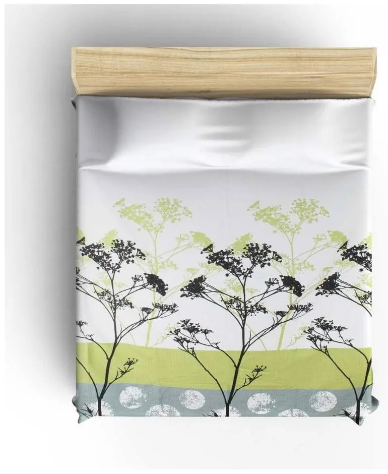 Ľahká bavlnená prikrývka cez posteľ na dvojlôžko Belezza Green, 200 × 230 cm