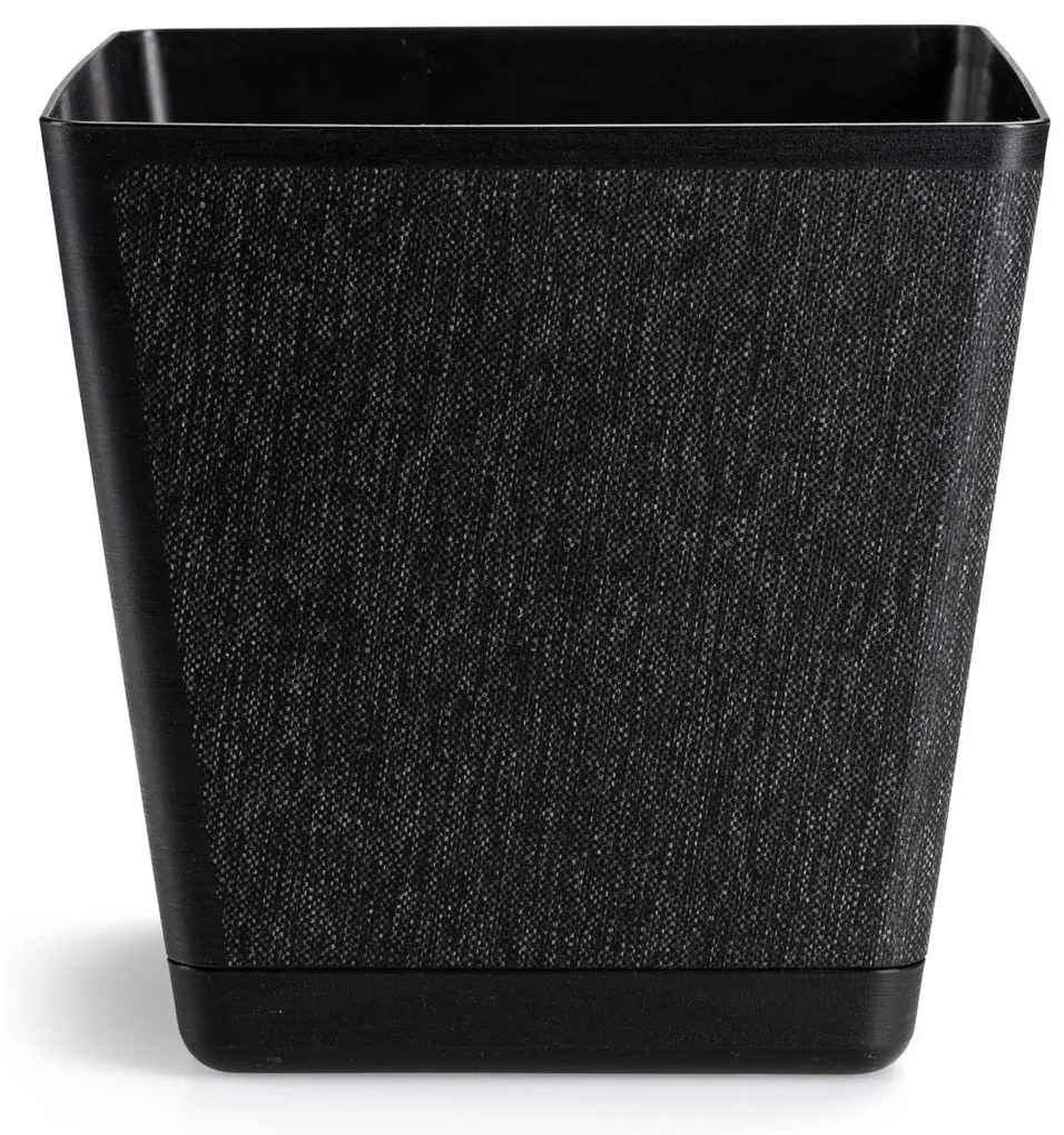 PLASTOVÝ KVETINÁČ PILEA TX 24X24 CM ČIERNA