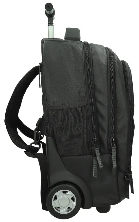 Školská taška koliesková UEFA Black 531417