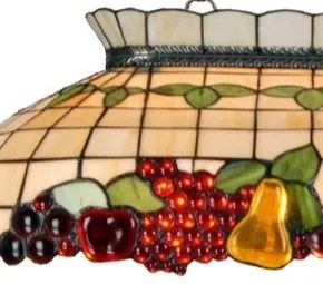 Luster do jedálne vitráž Tiffany lampa nad stôl FRUITS 3D 94*41*115
