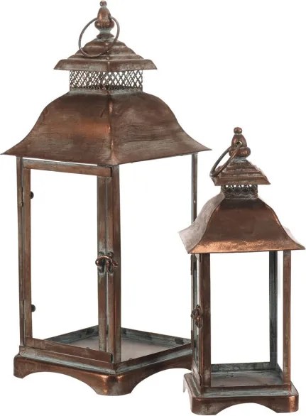 Set dvoch lampášov medený FUP577 (2 ks)