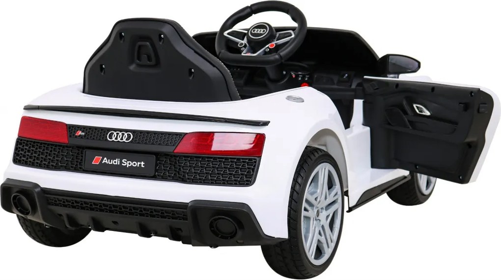 Ramiz Audi R8 LIFT batérie auto biela + diaľkové ovládanie