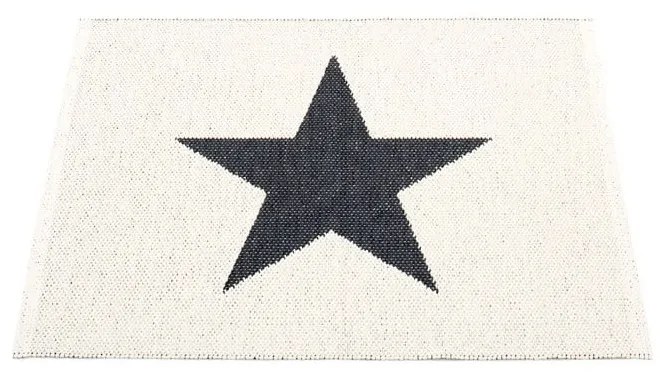 Čierno-biely vnútorný a vonkajší koberec 70x90 cm Viggo Black – Pappelina