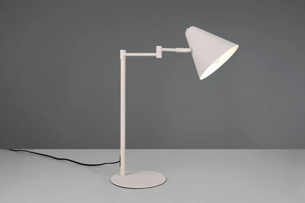 Slonovinová stolová lampa s ohýbateľnou konštrukciou (výška 50,5 cm) Cosima – Trio
