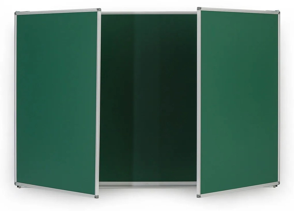 Roztváracia zelená keramická tabuľa pre popis kriedou, magnetická, 3000 x 1000 mm