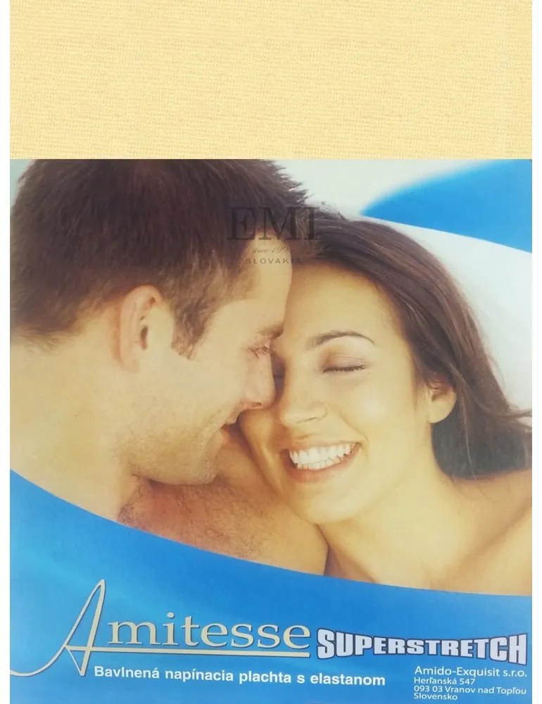 Plachta posteľná vanilková superstretch, Plachta 180x200