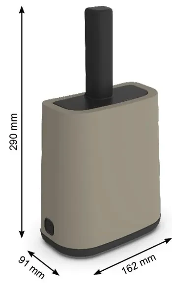 Lopatka s držiakom 9x16 cm Biala - Rotho