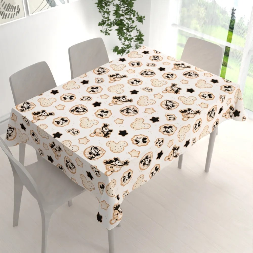 Biante Detský bavlnený obdĺžnikový obrus Sandra SA-642 Veselý myšiak Miky 120x140 cm
