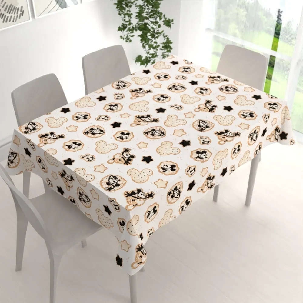 Biante Detský bavlnený obdĺžnikový obrus Sandra SA-642 Veselý myšiak Miky 140x160 cm