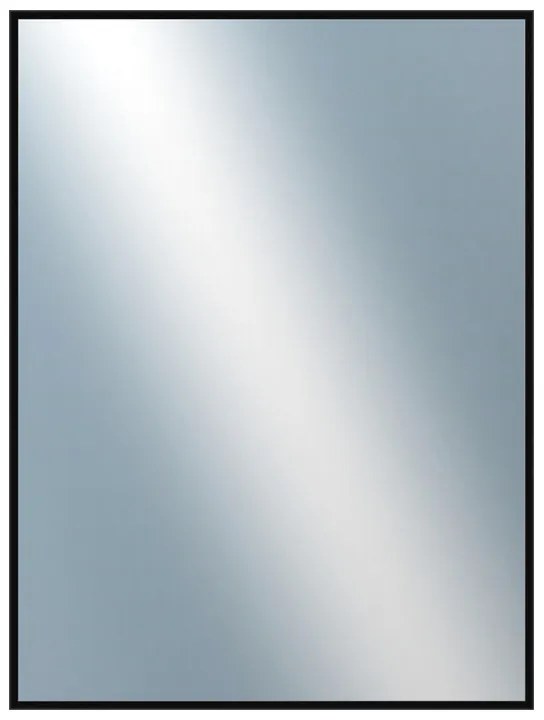 DANTIK - Zrkadlo v rámu, rozmer s rámom 60x80 cm z lišty Hliník čierna lesklá (7269016)