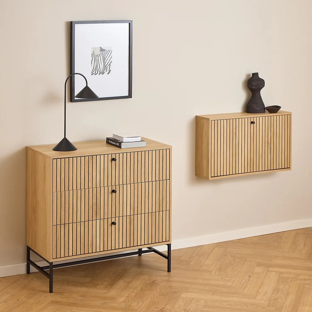 Komoda Albany 80 cm dub prírodný II