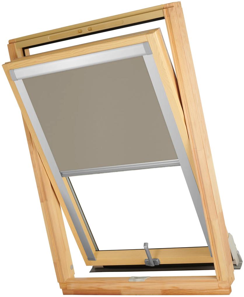 Dekodum Termoizolačná roleta na strešné okno typu FAKRO 78x160 Farba látky: Black Silver, Farba profilu: Strieborná
