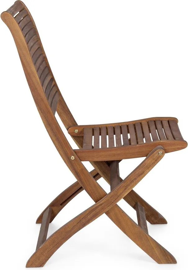 Drevená záhradná stolička v prírodnej farbe Noemi – Bizzotto