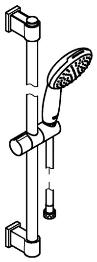 GROHE 27942001 - Pršna garnitura VITALIO START 110 600 mm, sijajni krom