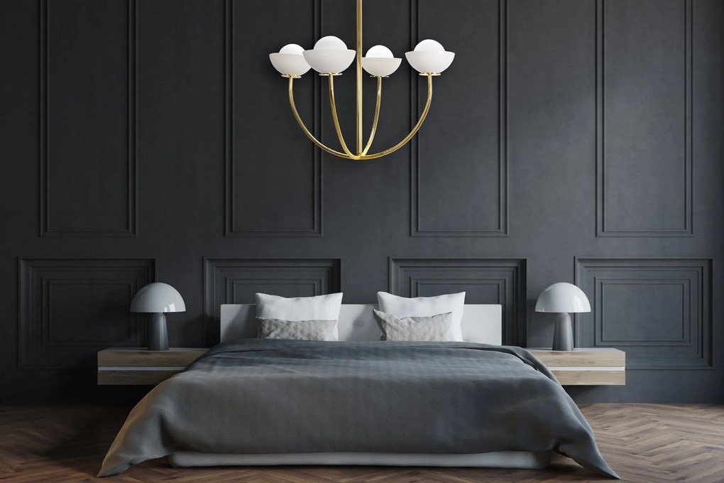 Toolight Toolight, stropné svietidlo 4xG9 APP1200-CP, zlatá-biela, OSW-04590