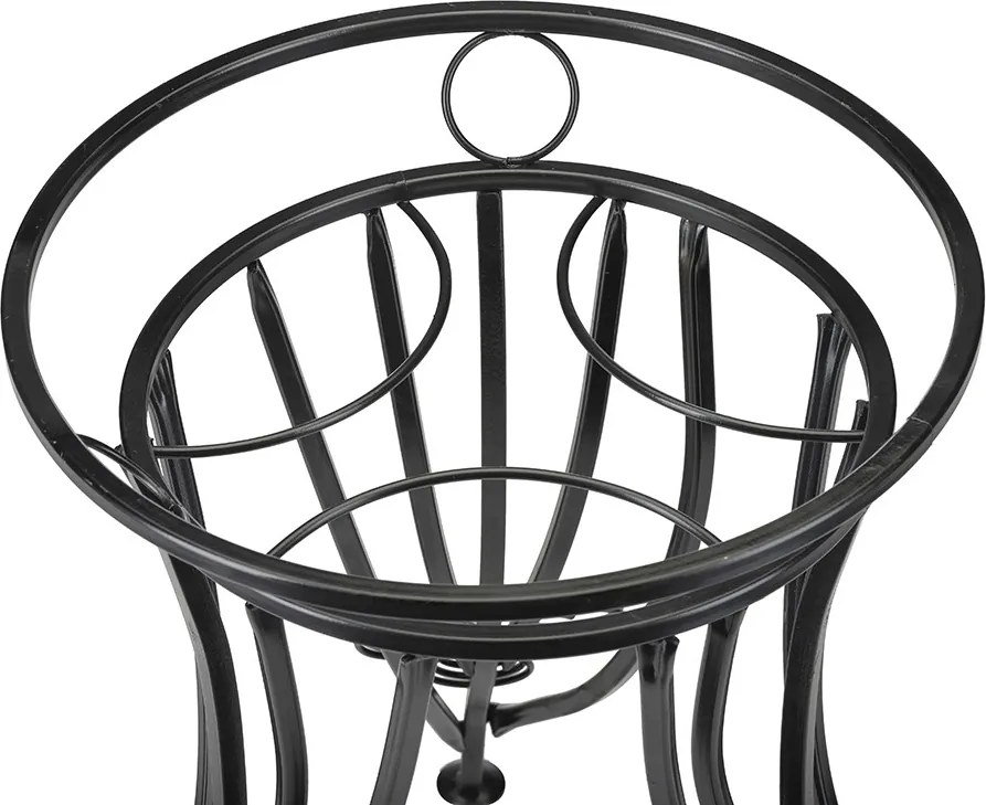 STOJAN NA KVETINÁČ SHANE 47X43 CM ČIERNA