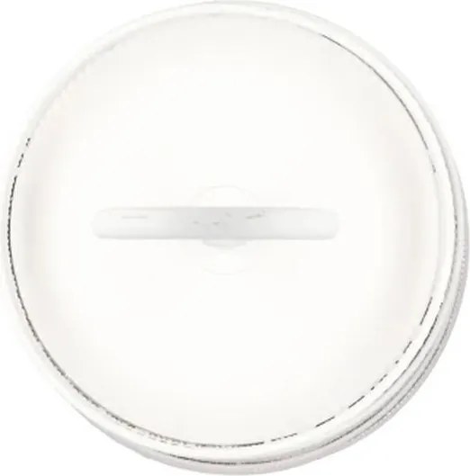 Biely antik kovový etažér s okrajom Nordic - Ø 20*27 cm