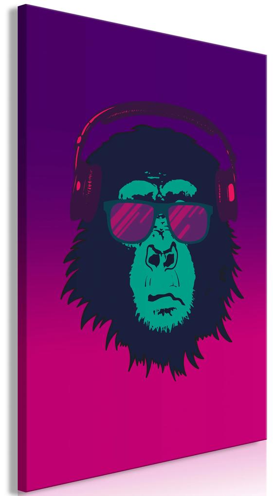 Artgeist Obraz - Gansta Chimp (1 Part) Vertical Veľkosť: 40x60, Verzia: Premium Print
