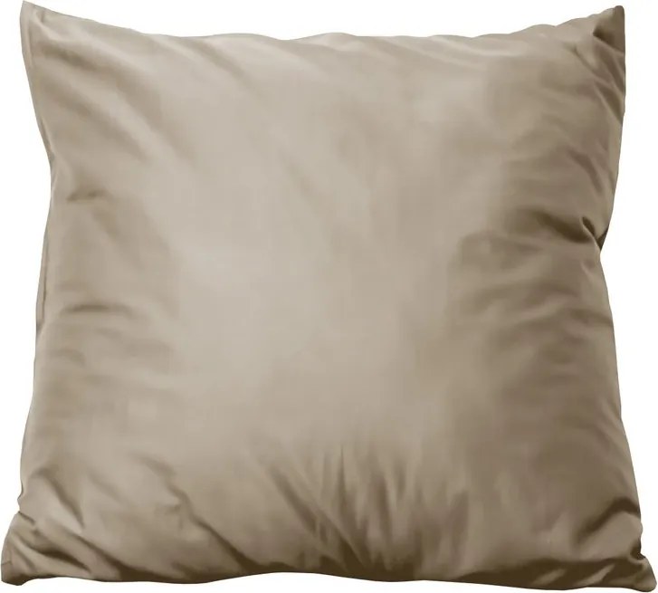 Polášek Povlak na vankúš z bavlneného saténu - Choco | 50 x 50 cm