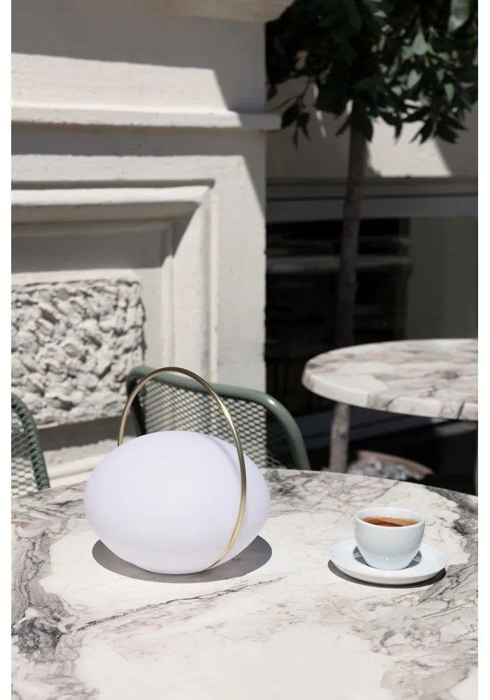 Biela LED stolová lampa so stmievačom (výška 19 cm) Orbit – UMAGE