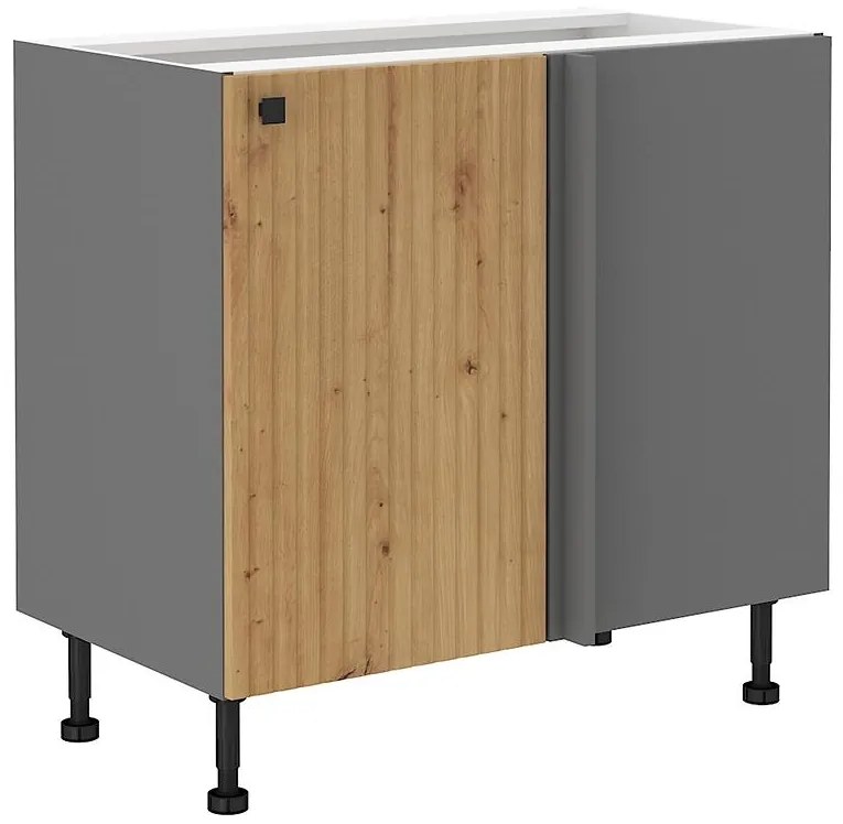 Kuchynská skrinka AVA dub artisan/antracitová 105 nd 1f bb