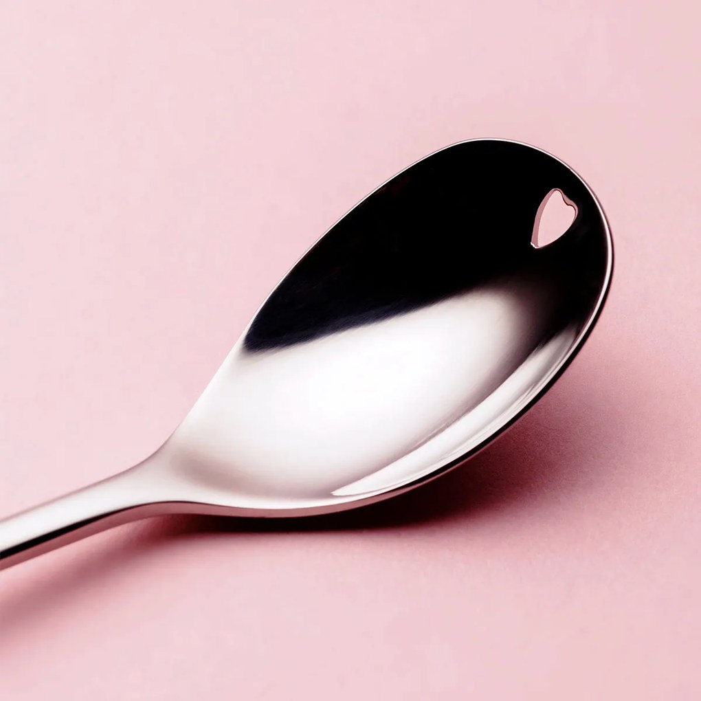 Latte lyžičky so srdiečkom 6 ks set - Love Cutlery - 116606