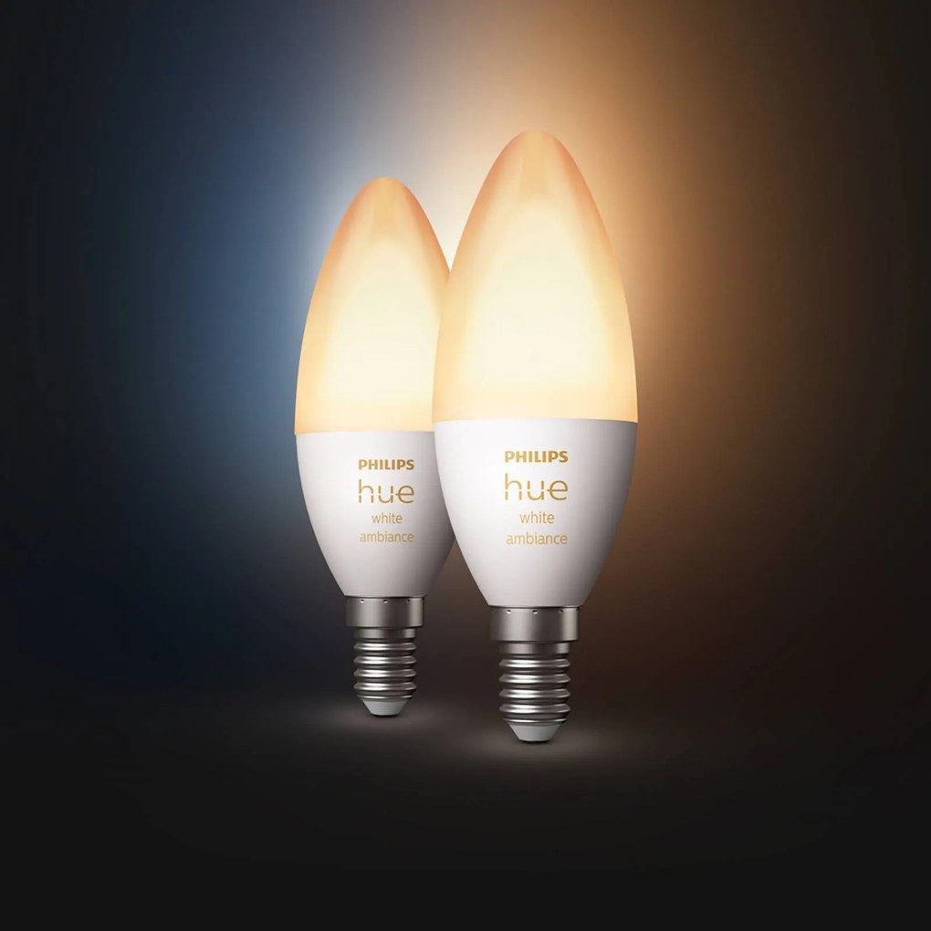 Philips Hue sviečková White Ambiance 2x E14 5,2W