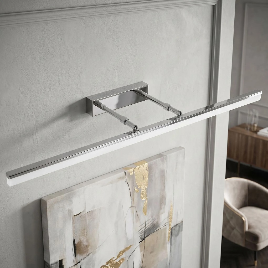 Toolight Toolight, LED nástenné svietidlo, 80cm, 13W, 4000K, 1000lm, APP1871-1W, Chrómová, OSW-66027
