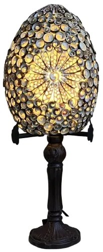 Stolná lampa seashell BLACK SUN Tiffany styl Branches Ø20*37