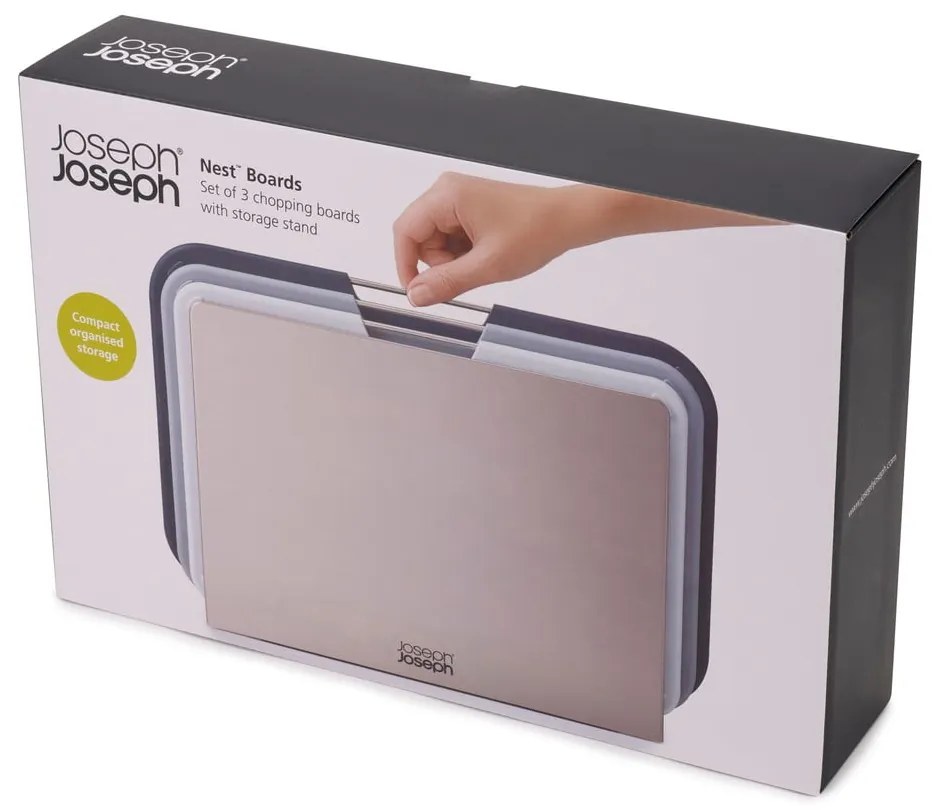 Súprava 3 dosiek a stojanu Joseph Joseph Nest, 32 x 22 cm