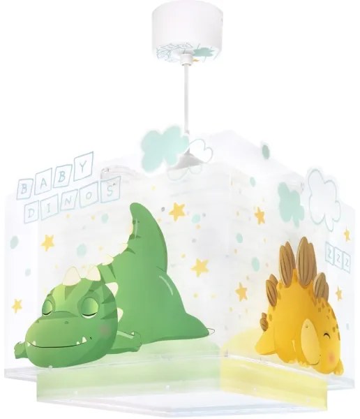 Dalber 63452 - Detský luster BABY DINOS 1xE27/15W/230V pestrofarebný