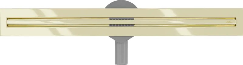 Mexen Flat 360° Slim sprchový žľab 50 cm, zlatá lesklá, 1541050