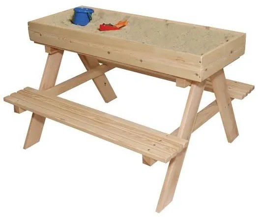 Detský drevený záhradný set + pieskovisko + tabuľa