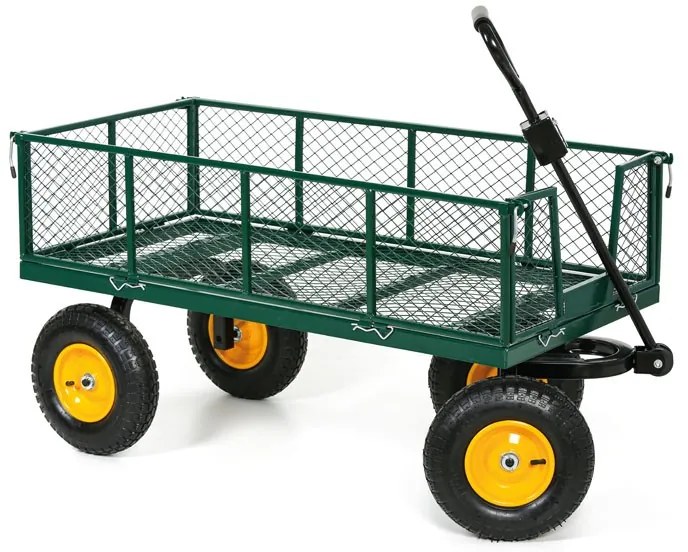 Zahradný vozík, nosnosť 500 kg, 1380 x 630 x 685 mm