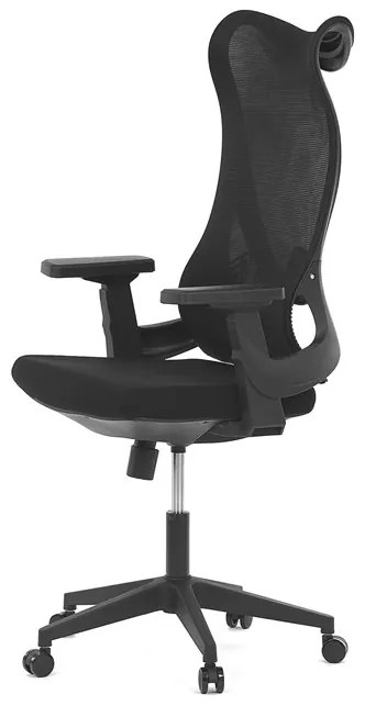 Autronic BONTEC Kancelárska stolička, hojdací mechanizmus, čierna sieťovina, KA-S248 BK Farba: Šedá