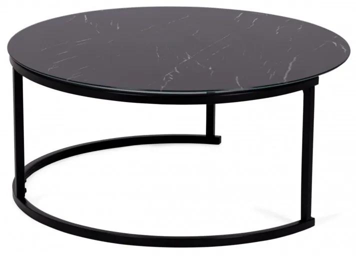Konferenčný stolík Lula 80 cm čierny