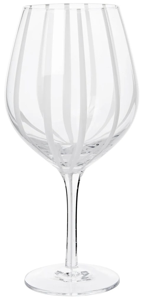 Broste Pohár na červené víno White Stripe 650 ml