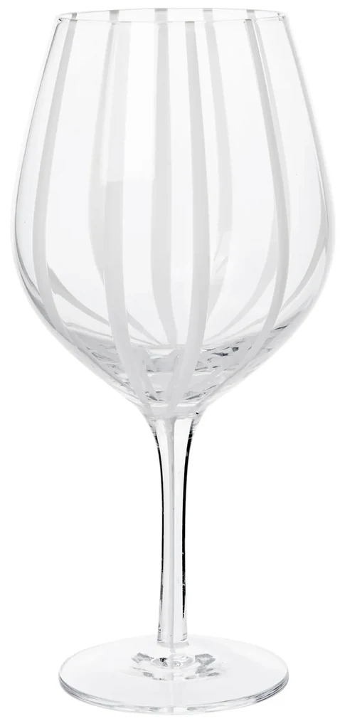 Broste Pohár na červené víno White Stripe 650 ml