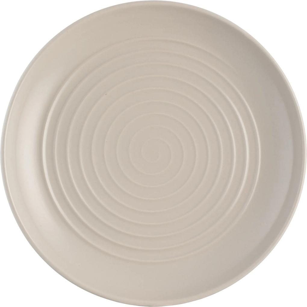Mason Cash Spira taupe plytký tanier, 26,5 cm