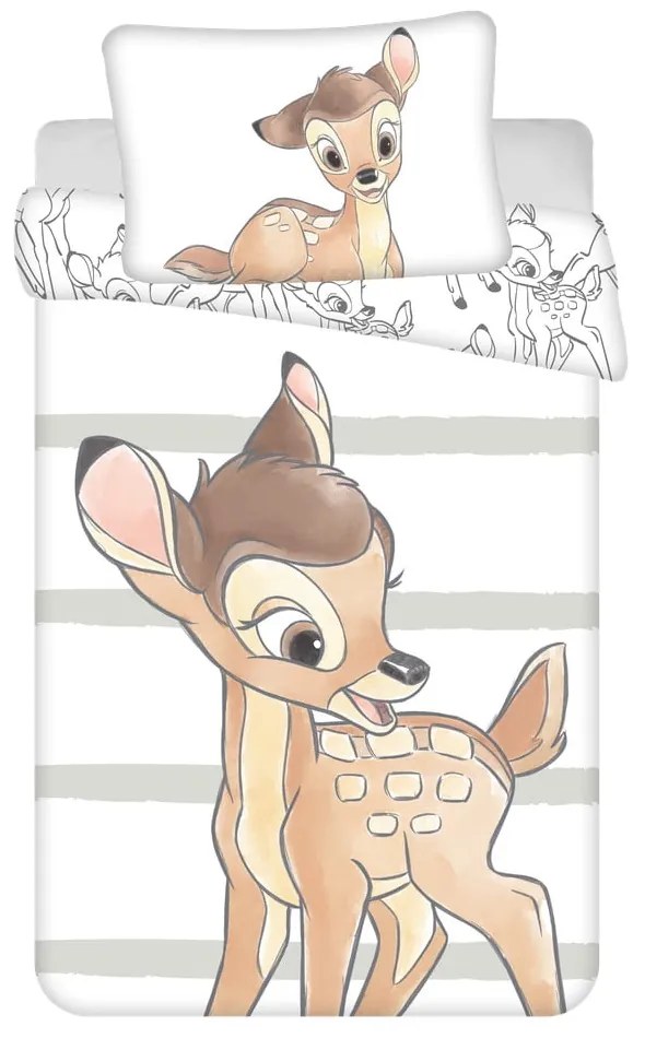 Bavlnené detské obliečky do postieľky 100x135 cm Bambi – Jerry Fabrics