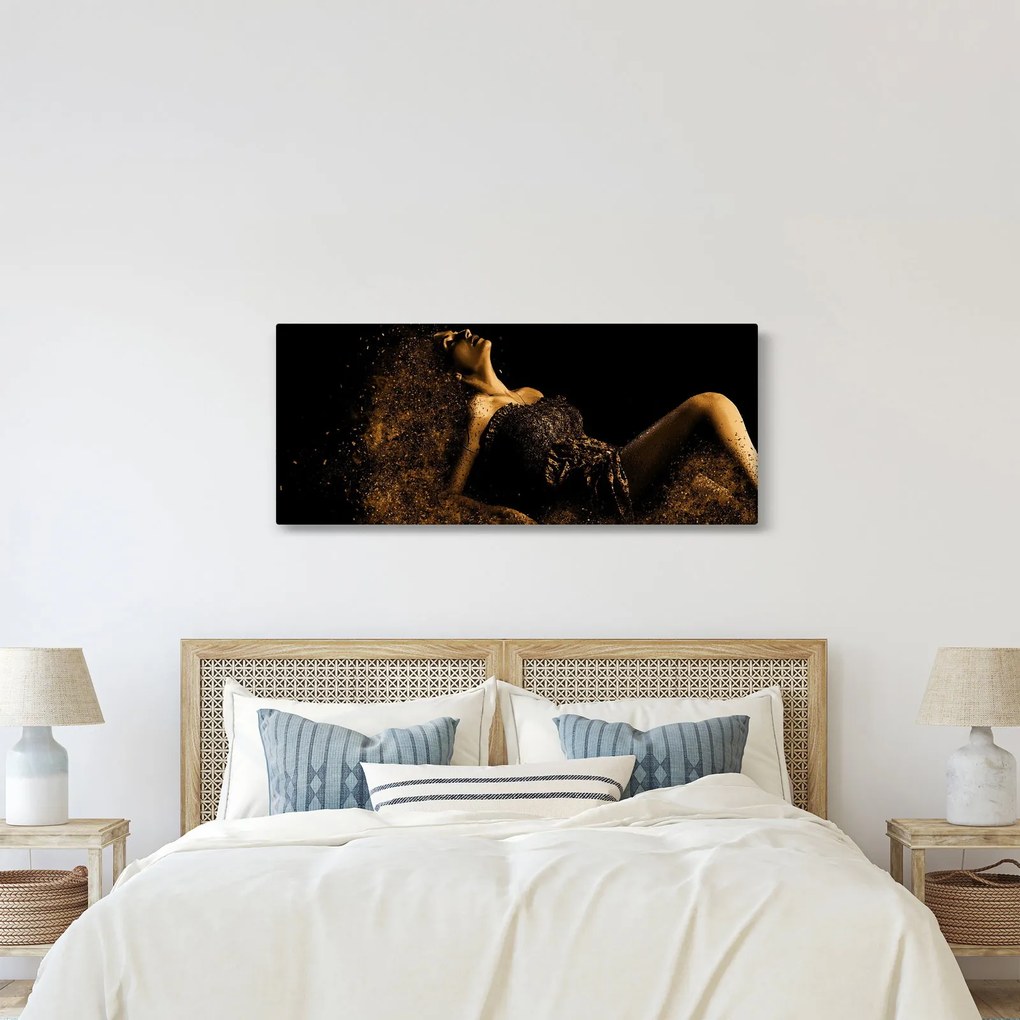 Obraz - Žena zo zlata (120x50 cm)